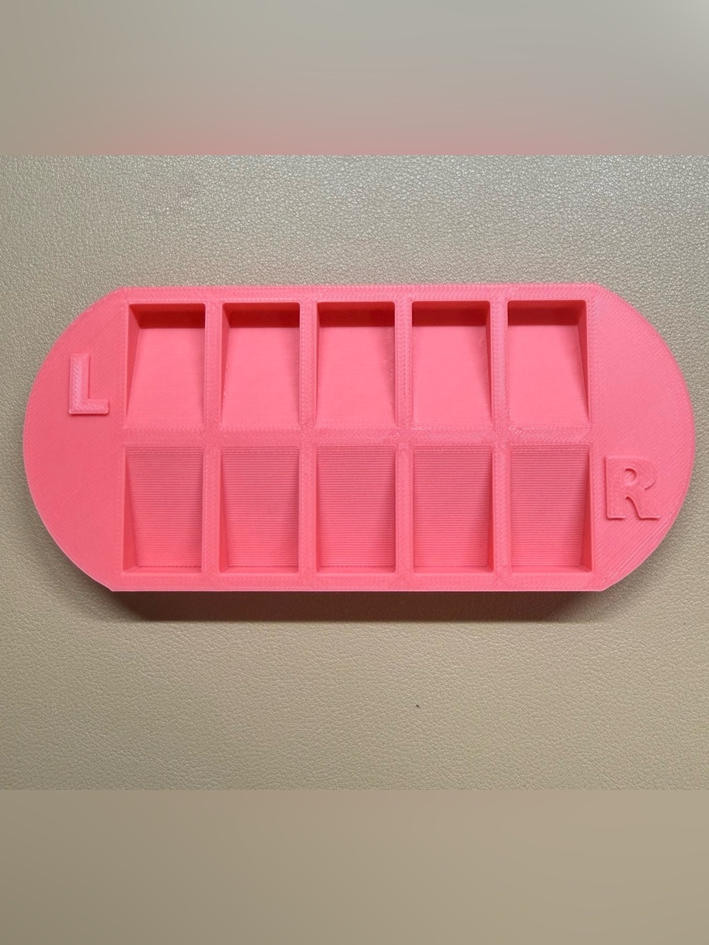 Pink 3D Printed Nail Sorting Tray Bundle